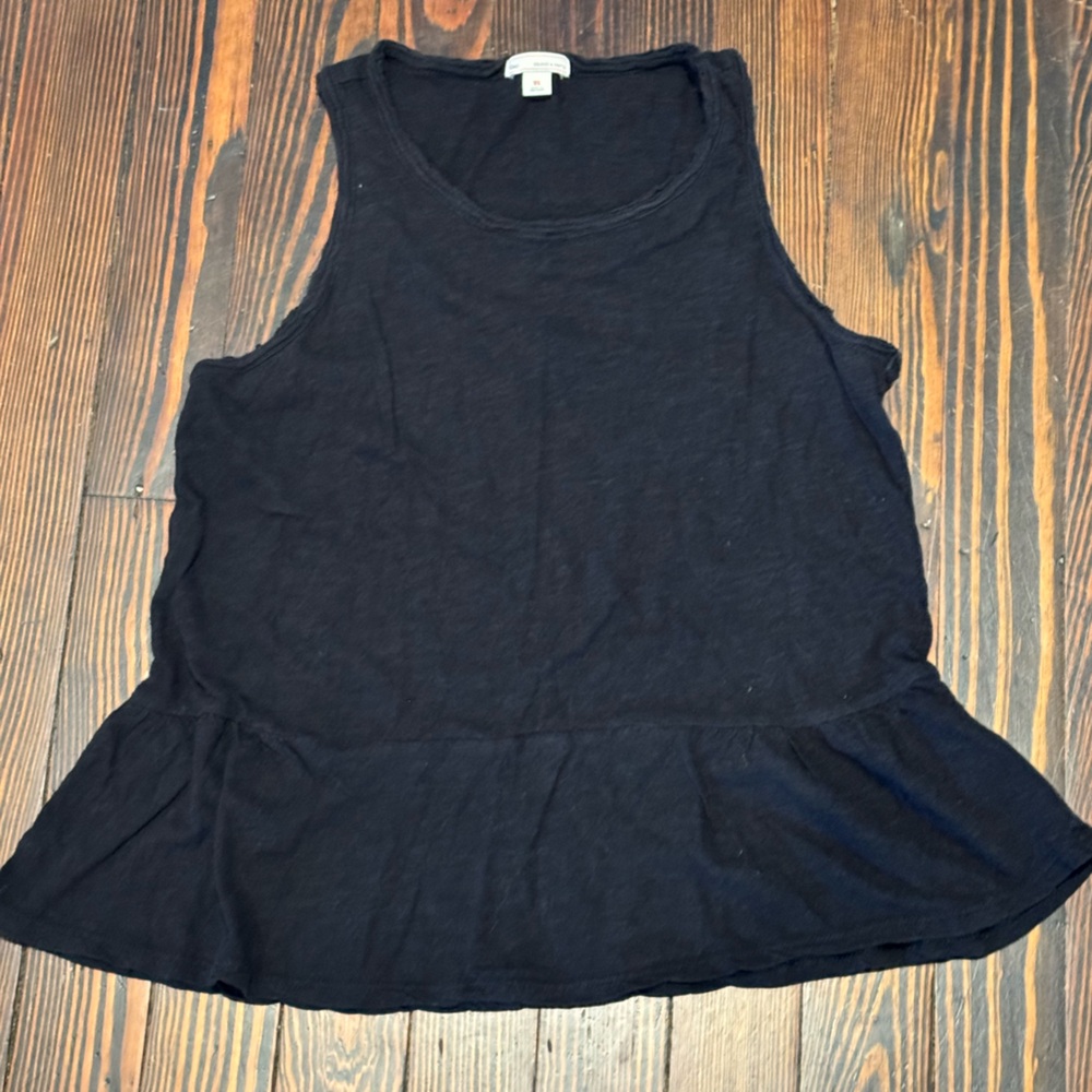 GAP Black Peplum Tank
